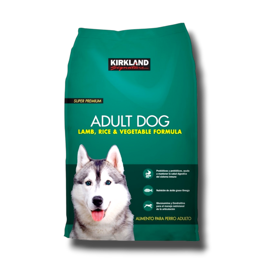 Alimento Premium para Perro Adulto sabor Cordero y Arroz Kirkland Signature 18.14 kg